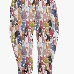 Horse print capris